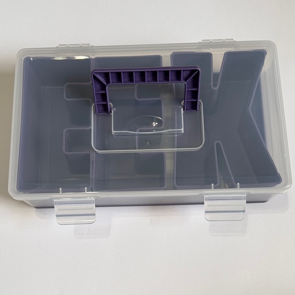 CWC Purple 3-Compartment Snack Box - Portable Food Storage - Picture 2 of 5